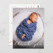 New Baby Birth Ankündigung Vielen Dank Postkarte (Vorne/Hinten)