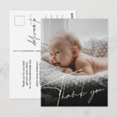 New Baby Birth Ankündigung Vielen Dank Postkarte (Vorne/Hinten)