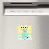 New Baby Blue Teddybear Magnet (In Situ (Geschirrspüler))