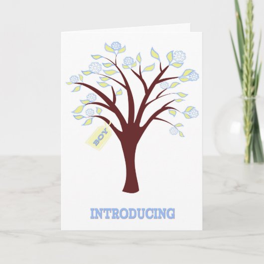 New Baby Boy Ankündigung (Vorderseite)