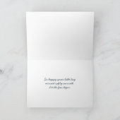 New Baby Boy Astronaut Teddy Bear Karte (Innenseite)