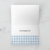 New Baby Boy Congratulations Card, Cute Blue Bear Karte (Innenseite)