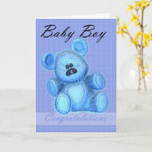 New Baby Boy Herzlichen Glückwunsch Karte (Gelbe Blume)