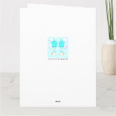 New Baby Boy Twins Karte (Rückseite)