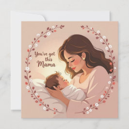 New baby card for mom warm heartfelt message  karte