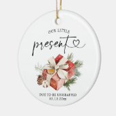 New Baby Christmas Pregnancy Ornament Geschenk (Links)
