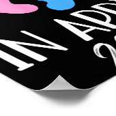 New Baby Coming In April 2026 Funny Baby Shower Bo Poster (Ecke)