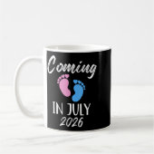New Baby Coming In July 2026 Funny Baby Shower Boy Kaffeetasse (Links)