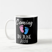 New Baby Coming In June 2026 Funny Baby Shower Boy Kaffeetasse (Links)