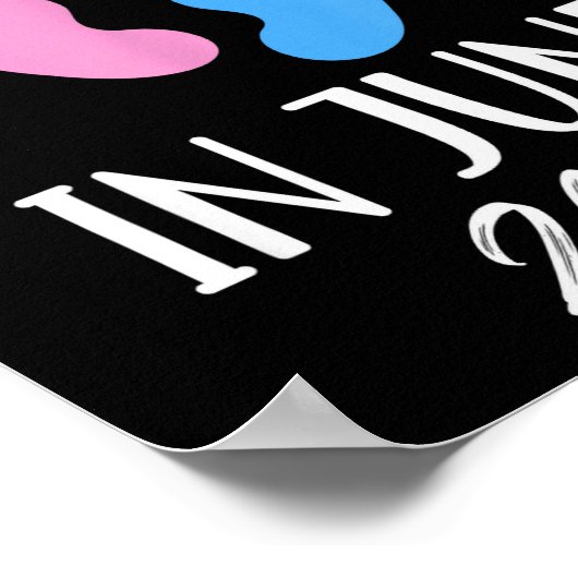 New Baby Coming In June 2026 Funny Baby Shower Boy Poster (Ecke)