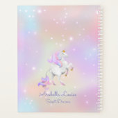 New Baby Delicate Pink Unicorn Planner Planer (Rückseite)