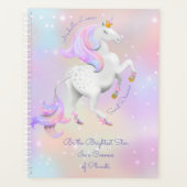 New Baby Delicate Pink Unicorn Planner Planer (Vorderseite)