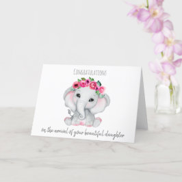 New Baby Ellie in Rosa Karte