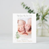 New Baby Eucalyptus Greenerity Geburtserklärung (Stehend Vorderseite)