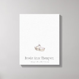 New Baby Fingerprint Balloon Gästebuch - Pink