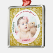 New Baby Girl Foto 1. Ornament Aus Metall (Links)