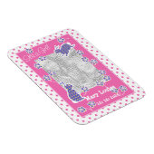 New Baby Girl Foto Magnet, Niedliche Kaninchen Magnet (Rechte Seite)