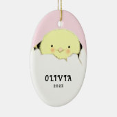 New Baby Girl Keramik Ornament (Rechts)