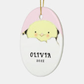 New Baby Girl Keramik Ornament (Links)