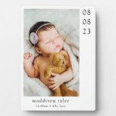 New Baby Grandparent-Geschenk Fotoplatte (Vorderseite)