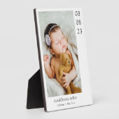 New Baby Grandparent-Geschenk Fotoplatte (Seite)