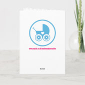 New Baby Grandson Card Ankündigung (Rückseite)