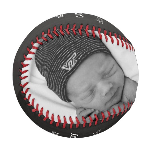 New Baby Keepake Baseball (Vorderseite Links)
