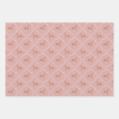 New Baby - Leaping Fawn in Pink Geschenkpapier Set (Vorderseite)