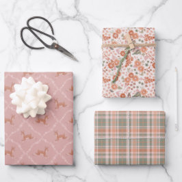 New Baby - Leaping Fawn in Pink Geschenkpapier Set