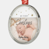 New Baby Metal Ornament (Links)