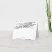 New Baby Orangutan, Sohn von Akmad Karte (Rückseite)