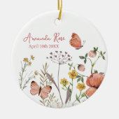 New Baby Ornament Geburtstagsfeier Wildblume (Vorne)