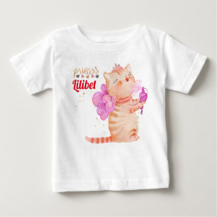 New Baby Princess Lilibet Niedlich Kitten Name Bab Baby T-shirt