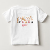 New Baby Princess Lilibet Niedlich Kitten Name Bab Baby T-shirt (Rückseite)