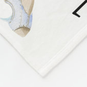 New Baby Säugling Milestone Niedlich Kleiner Elefa Fleecedecke (Ecke)