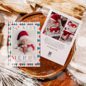 New Baby so sehr froh First Foto Weihnachten