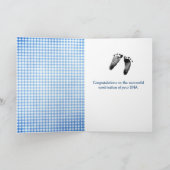 New Baby Teddy Bear With Blue Balloon Karte (Innenseite)