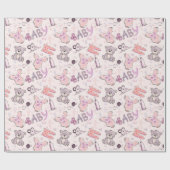 New Baby Teddy Bears Geschenkpapier (Flach)