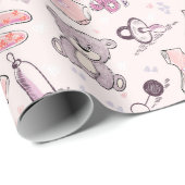 New Baby Teddy Bears Geschenkpapier (Rolleneckpunkt)