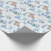 New Baby Teddy Bears Geschenkpapier (Ecke)