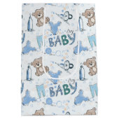 New Baby Teddy Bears Mittlere Geschenktüte (Rückseite)