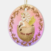 New Baby Unicorn Keramik Ornament (Links)