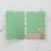 New Baby w/Elephant Folded Greeting Card Karte (Innenseite)