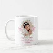 New Baby Watercolor Grandmillenial Bows Keepake Kaffeetasse (Links)