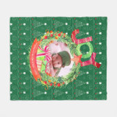 NEW Babys 1. Weihnachts-Keepake-FOTO Blankie Fleecedecke (Vorderseite (Horizontal))
