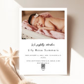 New Babys Erstes Weihnachtsgeburtsankündigung Foto Feiertagskarte