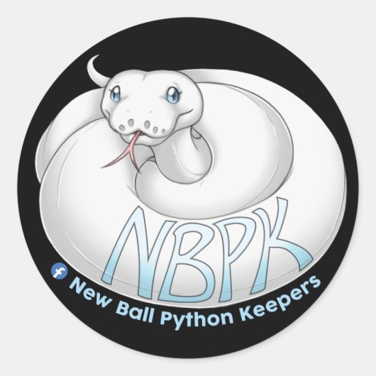New Ball Python Keepers Yuki Sticker (Vorderseite)