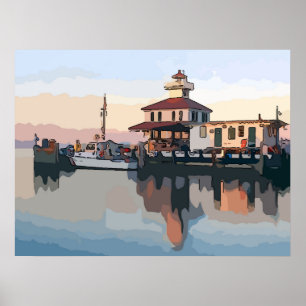 New Basin Canal Lighthouse, New Orleans Poster