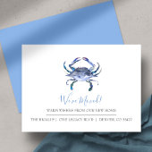 New Beach Zuhause Moving Ankündigung Business Card Begleitkarte