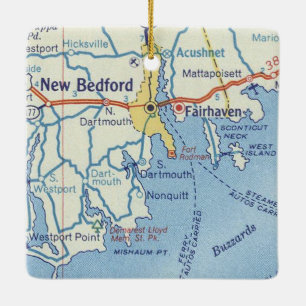 New Bedford MA Keramikornament